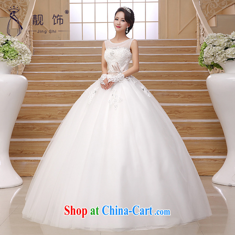 Beautiful ornaments 2015 New Field shoulder wedding sweet temperament marriages lace sexy bare chest wedding white wedding. contact customer service, beautiful ornaments JinGSHi), online shopping