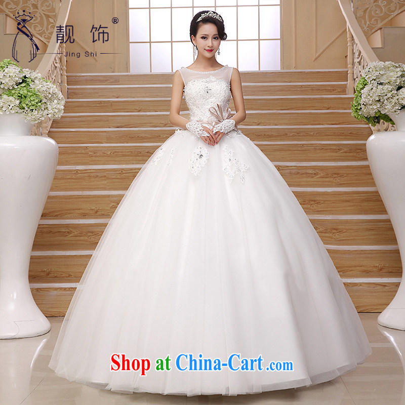 Beautiful ornaments 2015 New Field shoulder wedding sweet temperament marriages lace sexy bare chest wedding white wedding. contact customer service, beautiful ornaments JinGSHi), online shopping