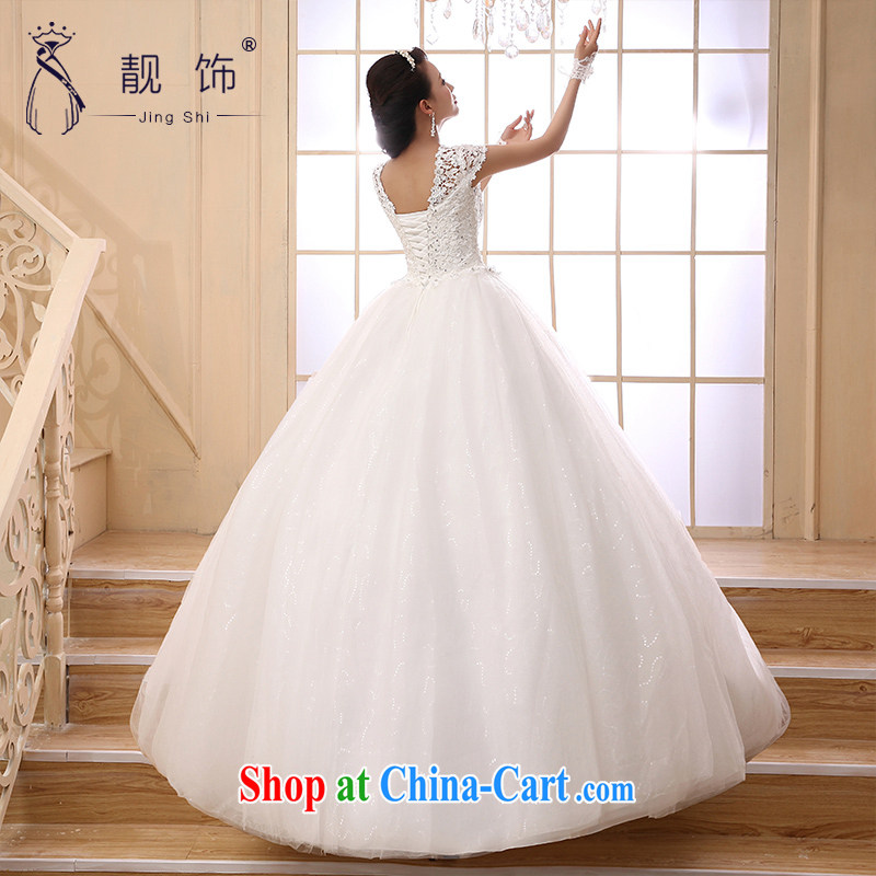 Beautiful ornaments 2015 new stylish wedding elegant retro upscale lace a Field shoulder wedding white with shaggy dress white. Contact customer service, beautiful ornaments JinGSHi), and, on-line shopping