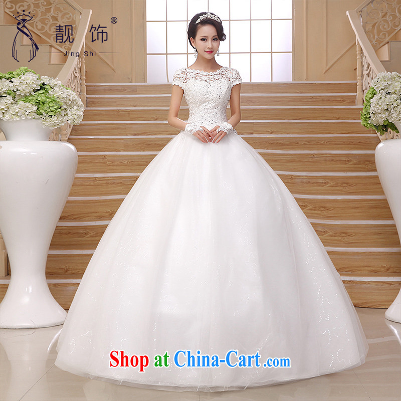Beautiful ornaments 2015 new stylish wedding elegant retro upscale lace a Field shoulder wedding white with shaggy dress white. Contact customer service, beautiful ornaments JinGSHi), and, on-line shopping