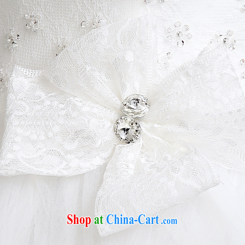 A good service is 2015 new spring and summer bridal dresses with lace shoulders Korean Beauty graphics thin marriage wedding white 2XL, serving a good solid, shopping on the Internet