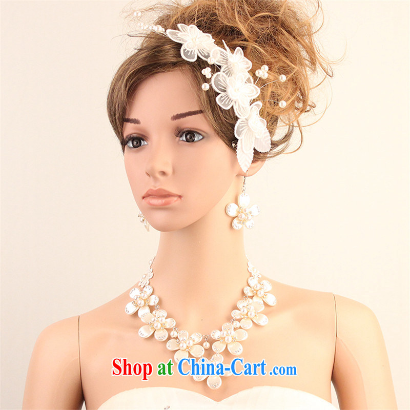 Han Park (cchappiness) the new, high-end atmosphere, trim the ear ornaments white lace parquet Pearl Kit link white are code, in the Han and Park (cchappiness), shopping on the Internet