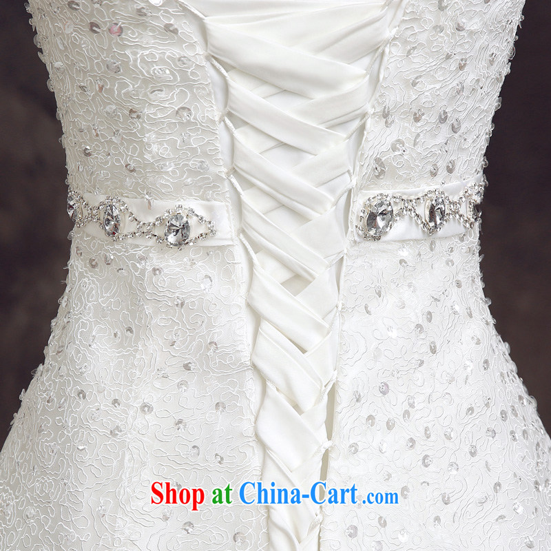 A good service is a Korean-style bridal wedding dress 2015 new spring and summer stylish wiped his chest, minimalist beauty wedding white 2XL, good service, and, shopping on the Internet