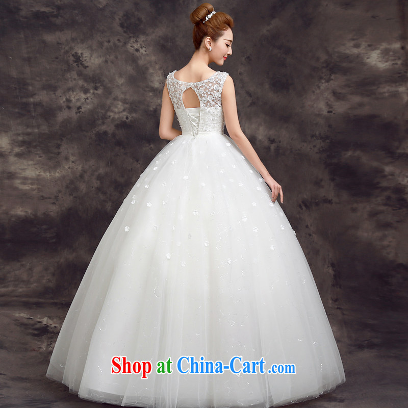 A good service is 2015 new spring and summer bridal wedding dress Korean-style stylish lace shoulders with beauty wedding white 2XL, good service, and shopping on the Internet