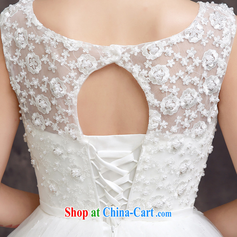 A good service is 2015 new spring and summer bridal wedding dress Korean-style stylish lace shoulders with beauty wedding white 2XL, good service, and shopping on the Internet