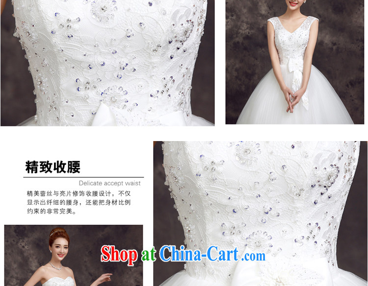 A good service is 2015 new spring and summer fashion bridal wedding dress Korean-style lace shoulders beauty with wedding white 2XL pictures, price, brand platters! Elections are good character, the national distribution, so why buy now enjoy more preferential! Health