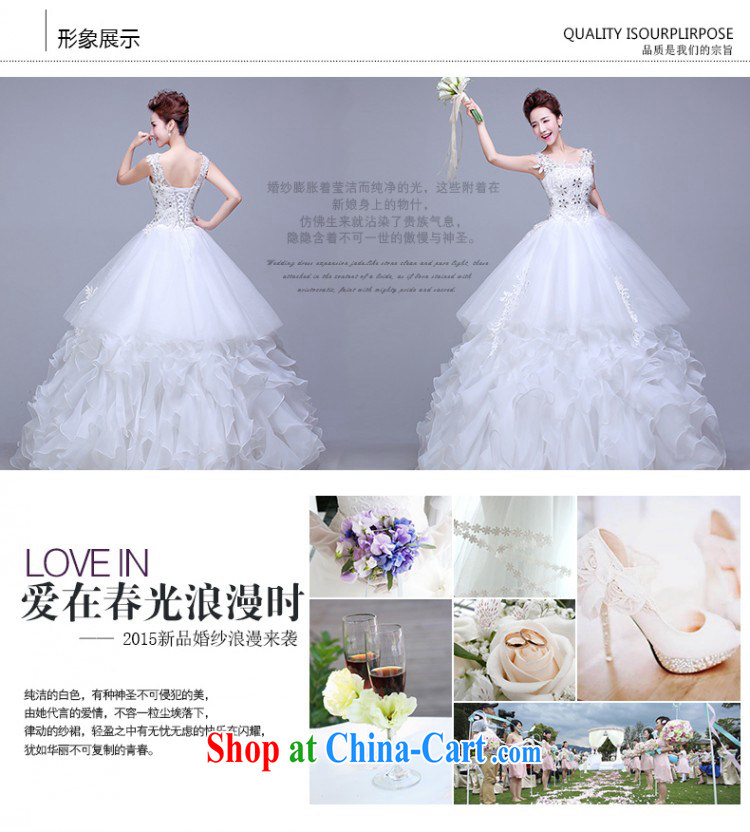 wedding dresses New Spring, Summer 2015 bride's minimalist Korean-style marriage double-shoulder a shoulder to align the code wedding customer size made no final pictures, price, brand platters! Elections are good character, the national distribution, so why buy now enjoy more preferential! Health