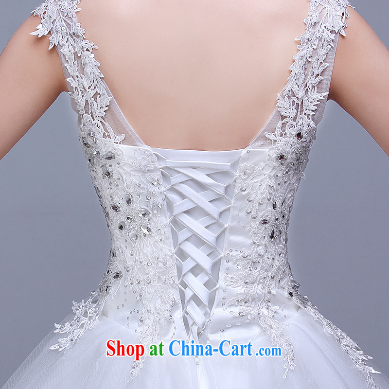wedding dresses New Spring, Summer 2015 bride's minimalist Korean-style marriage double-shoulder the Field shoulder alignment to the Code wedding Customer to size. No refunds or exchanges, so Pang, shopping on the Internet