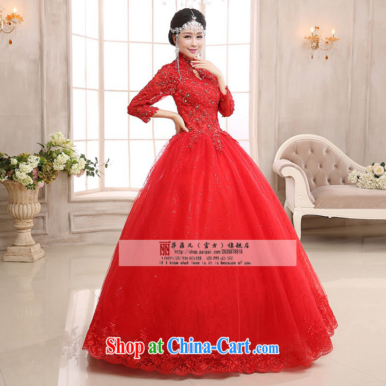 long-sleeved wedding dresses new 2015 winter Thick Red pregnant wedding Korean-style package shoulder lace alignment to the customer, the size will not be spoiled pictures, price, brand platters! Elections are good character, the national distribution, so why buy now enjoy more preferential! Health