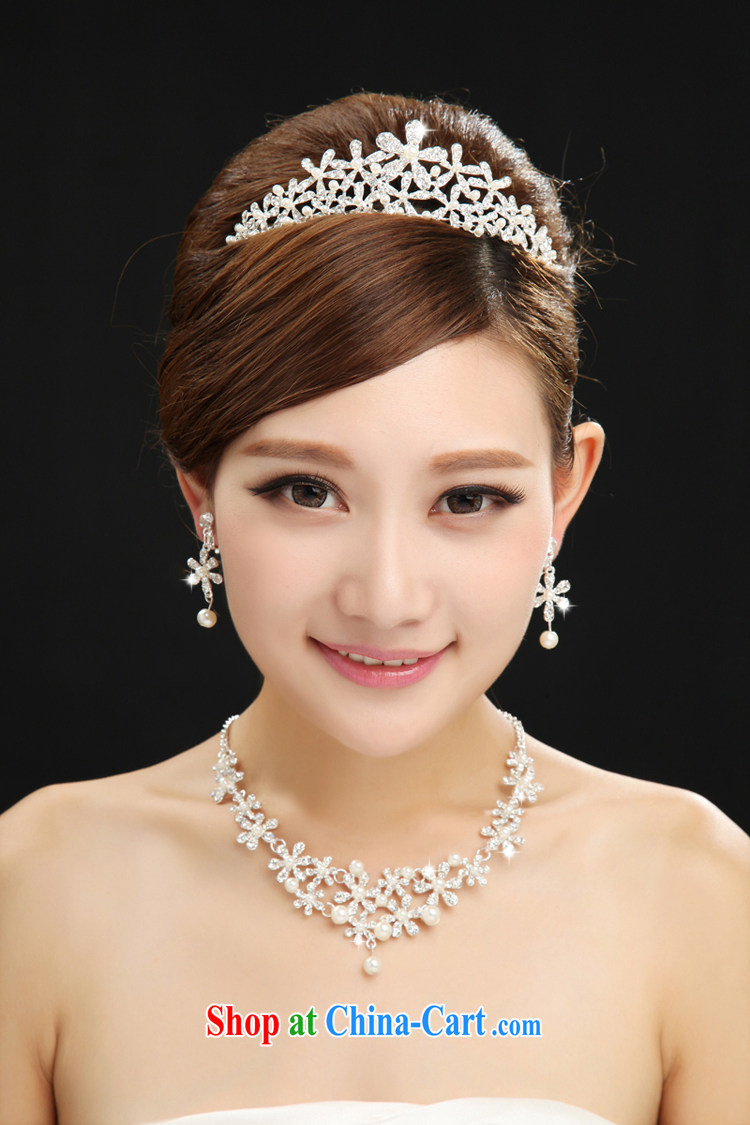 The married Yi marriages with silver crown necklace wedding dresses accessories Luxury Water drilling in Europe wind white pictures, price, brand platters! Elections are good character, the national distribution, so why buy now enjoy more preferential! Health