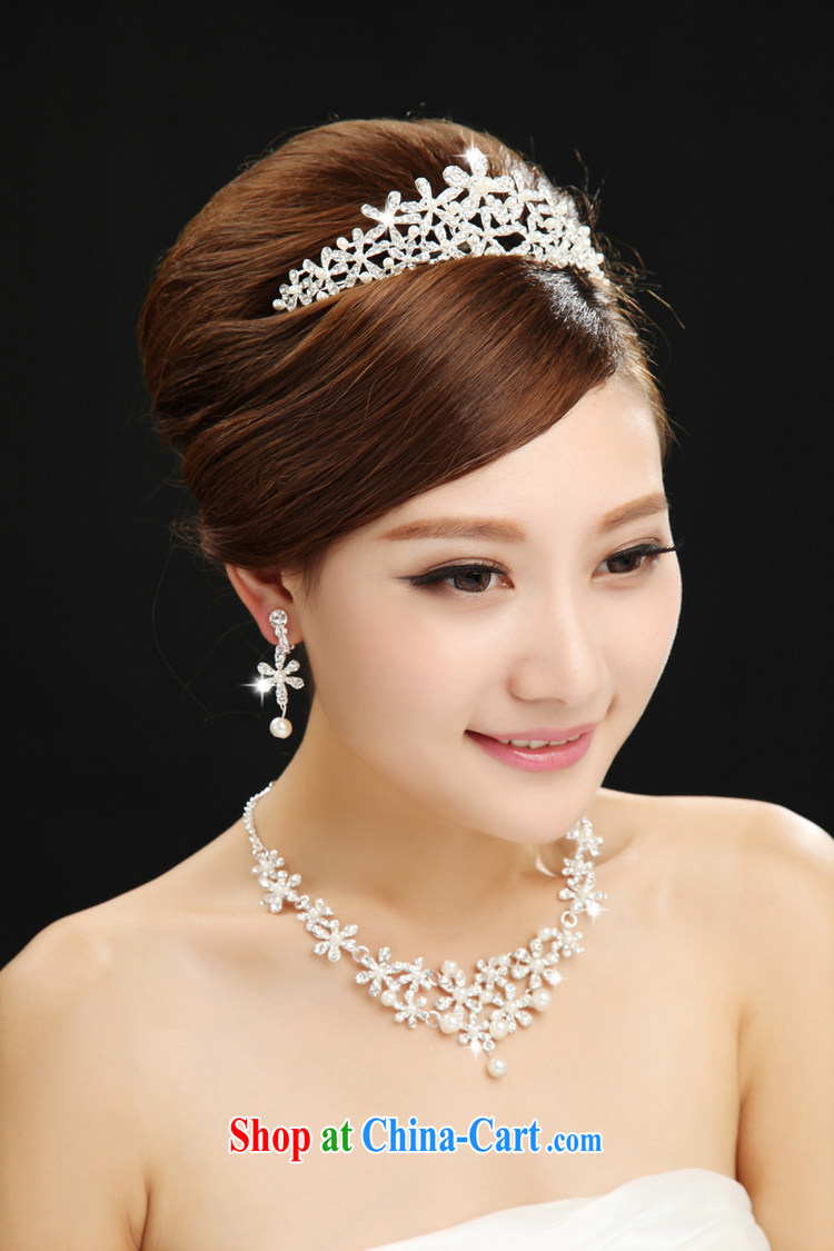 The married Yi marriages with silver crown necklace wedding dresses accessories Luxury Water drilling in Europe wind white pictures, price, brand platters! Elections are good character, the national distribution, so why buy now enjoy more preferential! Health