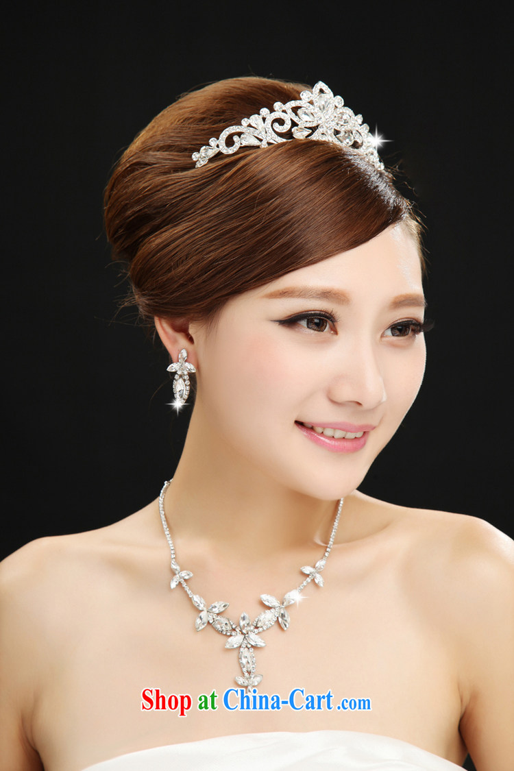 Bridal crown and ornaments Korean crown princess hair accessories is the large head Crown wedding jewelry accessories wedding jewelry white pictures, price, brand platters! Elections are good character, the national distribution, so why buy now enjoy more preferential! Health