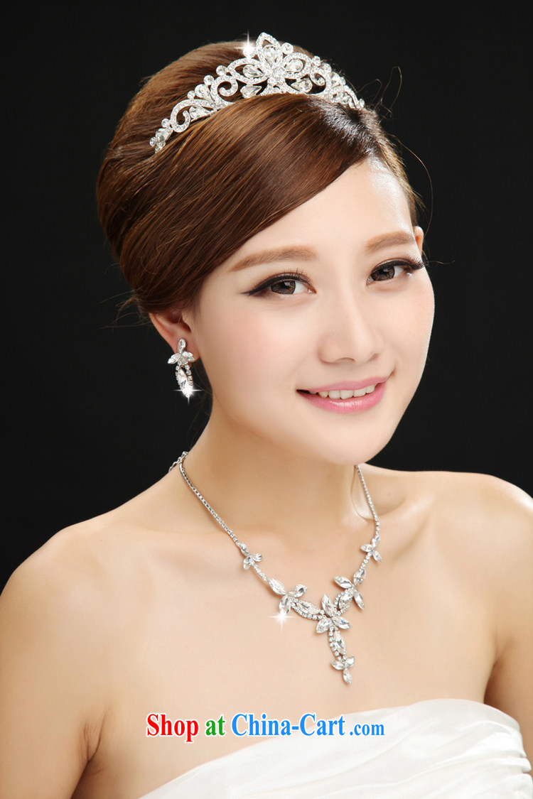 Bridal crown and ornaments Korean crown princess hair accessories is the large head Crown wedding jewelry accessories wedding jewelry white pictures, price, brand platters! Elections are good character, the national distribution, so why buy now enjoy more preferential! Health