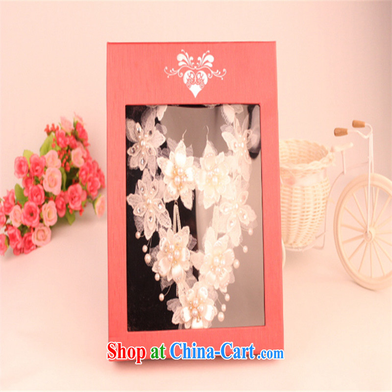 Han Park (cchappiness) Europe and North America lace retro white necklace and earrings gift boxed white are code, Han Park (cchappiness), online shopping