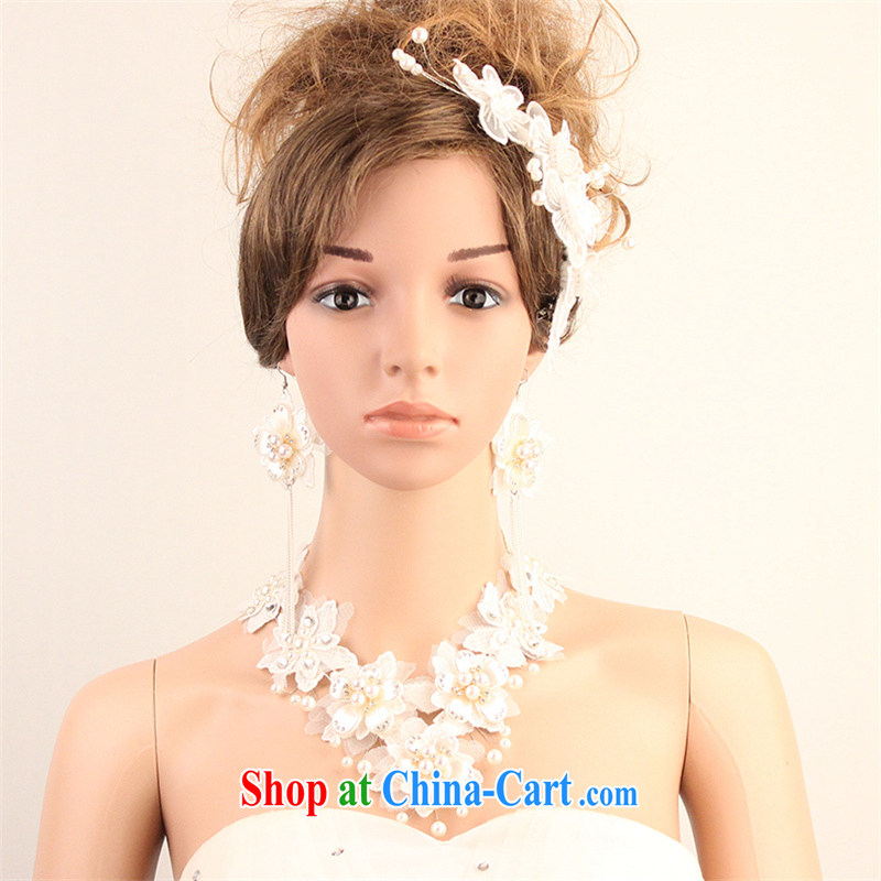 Han Park (cchappiness) Europe and North America lace retro white necklace and earrings gift boxed white are code, Han Park (cchappiness), online shopping