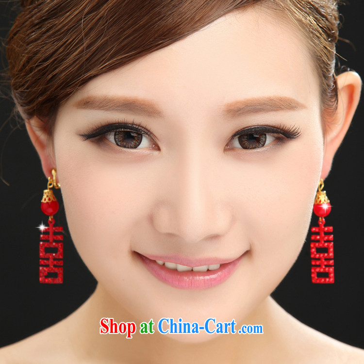 The married Yi bridal earrings wedding head-dress wedding dresses dresses red furnishings 2015 new special red pictures, price, brand platters! Elections are good character, the national distribution, so why buy now enjoy more preferential! Health