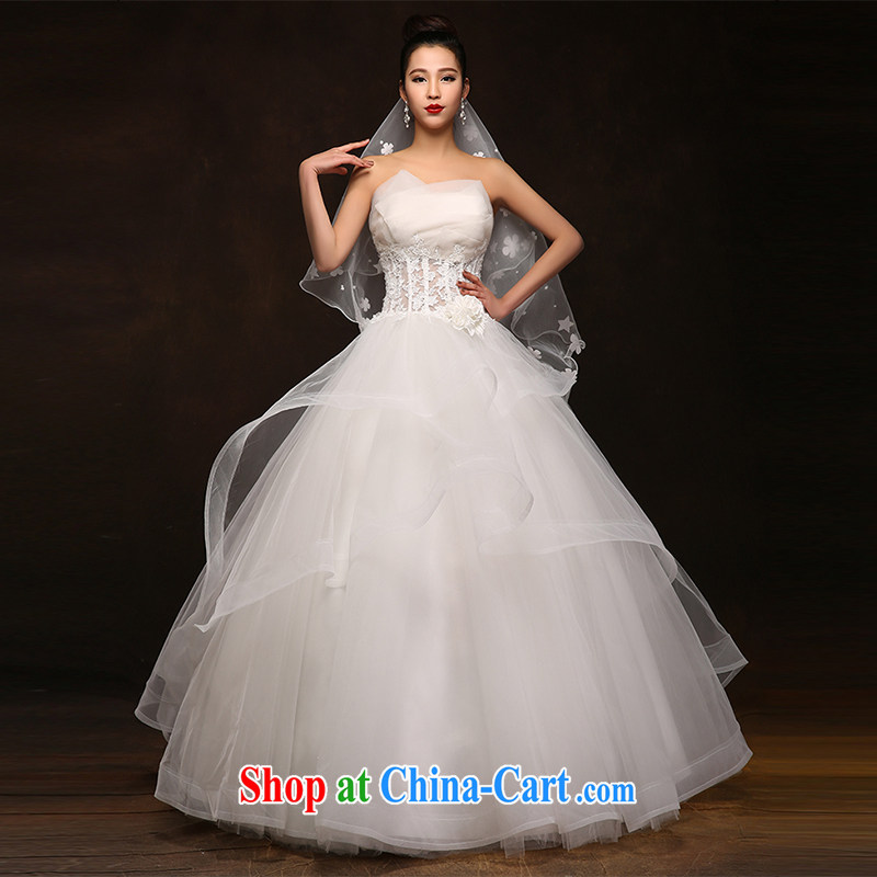 Hi Ka-hi wedding dresses new 2015 spring fashion wiped his chest sense of beauty video thin with shaggy skirts DJ 62 short, and yarn left size tailored