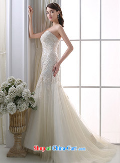 DressilyMe custom wedding - 2015 new spring lace long-sleeved high-collar A fields, Japan, and South Korea wedding dress tail bridal gown White - out of stock 25 day shipping XL pictures, price, brand platters! Elections are good character, the national distribution, so why buy now enjoy more preferential! Health