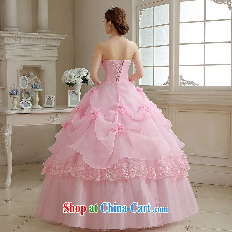 Moon 珪 guijin 2015 new sexy bare chest Korean Princess lovely shaggy dress bridal wedding band, pink S code from Suzhou shipping, 珪-keun (guijin), online shopping