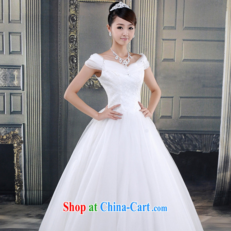 wedding dresses new 2015 to align the field shoulder A swing Wedding Video thin spring and summer Korean bridal shoulders white XL, Hyatt, married, and, on-line shopping