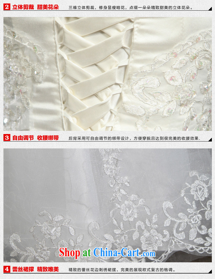 Special Offers seconds killed 10 part! 2015 new wedding Korean version binding with bare chest bridal Princess wedding dresses with white XL pictures, price, brand platters! Elections are good character, the national distribution, so why buy now enjoy more preferential! Health