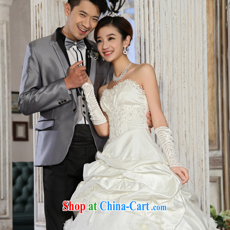 Special Offers seconds killed 10 part_ 2015 new wedding Korean version binding with bare chest bridal Princess wedding dresses with white XL