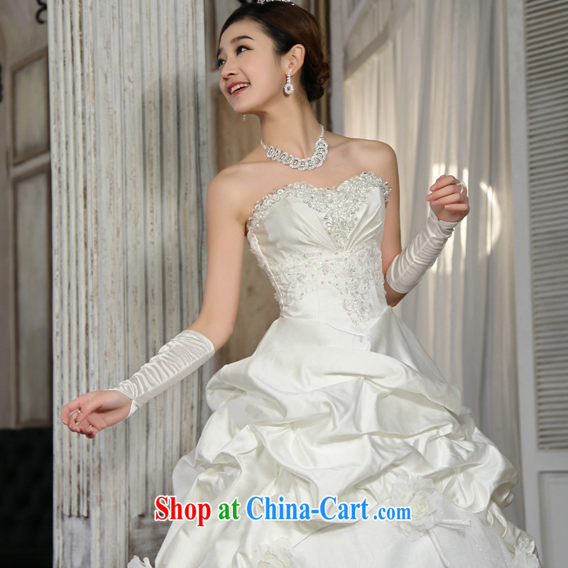 Special Offers seconds killed 10 part! 2015 new wedding dresses Korean version binding with bare chest bridal Princess wedding dresses with white XL, marriage of arts, shopping on the Internet