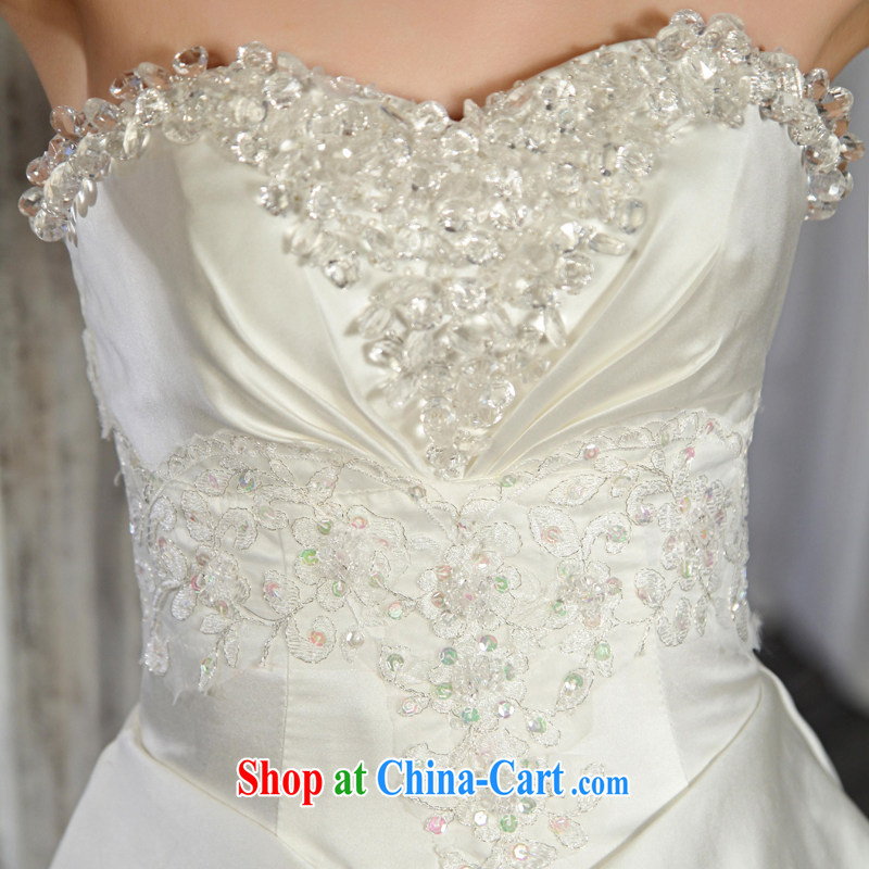 Special Offers seconds killed 10 part! 2015 new wedding dresses Korean version binding with bare chest bridal Princess wedding dresses with white XL, marriage of arts, shopping on the Internet