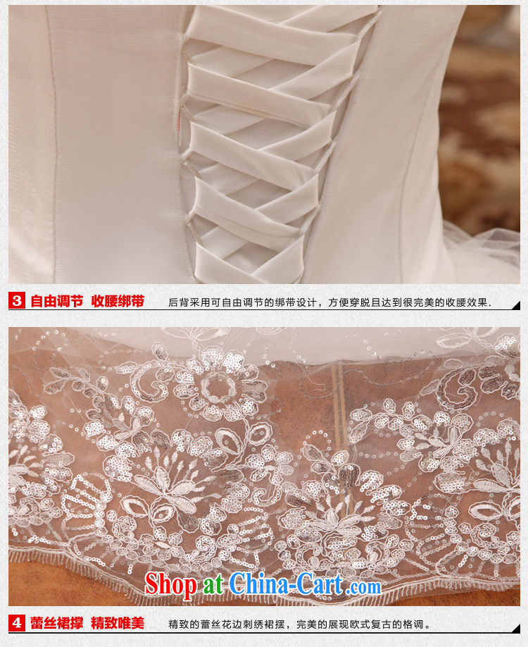 wedding dresses 2015 new white long-tail bride Korean Deluxe Water drilling off the chest and tail white S pictures, price, brand platters! Elections are good character, the national distribution, so why buy now enjoy more preferential! Health