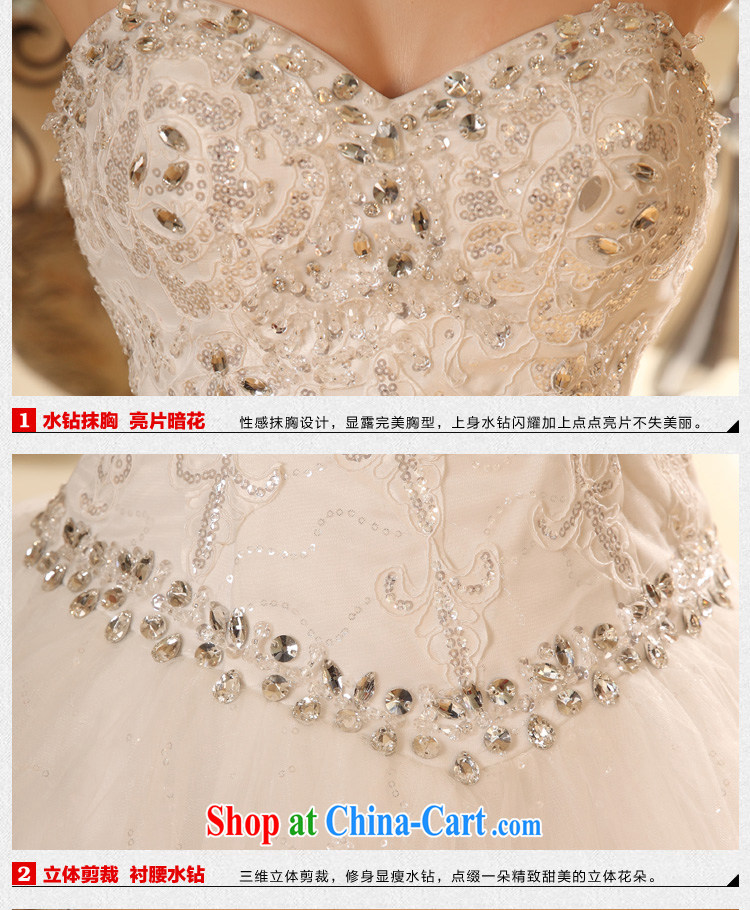 wedding dresses new 2015 spring and summer Korean bridal white beauty with parquet drill wiped chest white XL pictures, price, brand platters! Elections are good character, the national distribution, so why buy now enjoy more preferential! Health