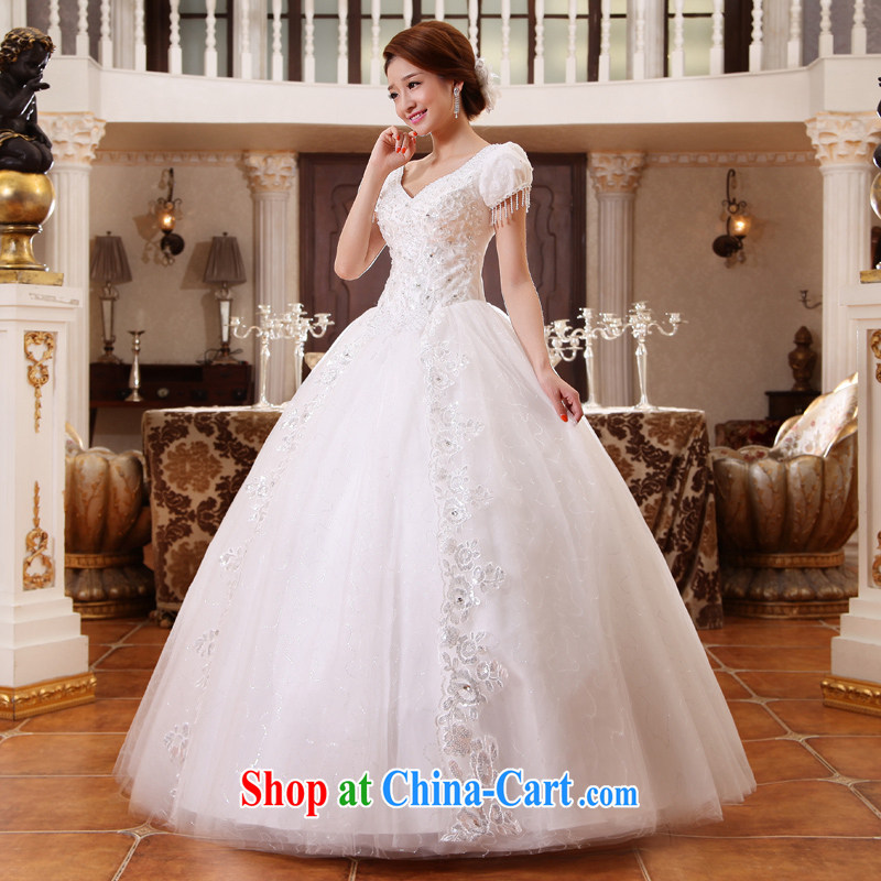 wedding dresses new 2015 version won the Field shoulder spring and summer bridal package shoulder straps graphics thin white with white XL, Hyatt, married, and shopping on the Internet