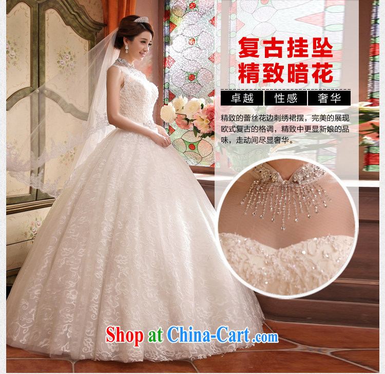 wedding dresses new 2015 Korean Princess white lace retro with spring and summer tied with white XL pictures, price, brand platters! Elections are good character, the national distribution, so why buy now enjoy more preferential! Health