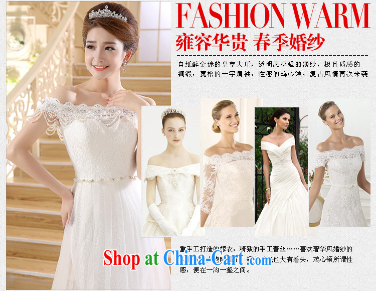 wedding dresses new 20,151 field shoulder strap small tail wedding fashion the waist crowsfoot white XL pictures, price, brand platters! Elections are good character, the national distribution, so why buy now enjoy more preferential! Health