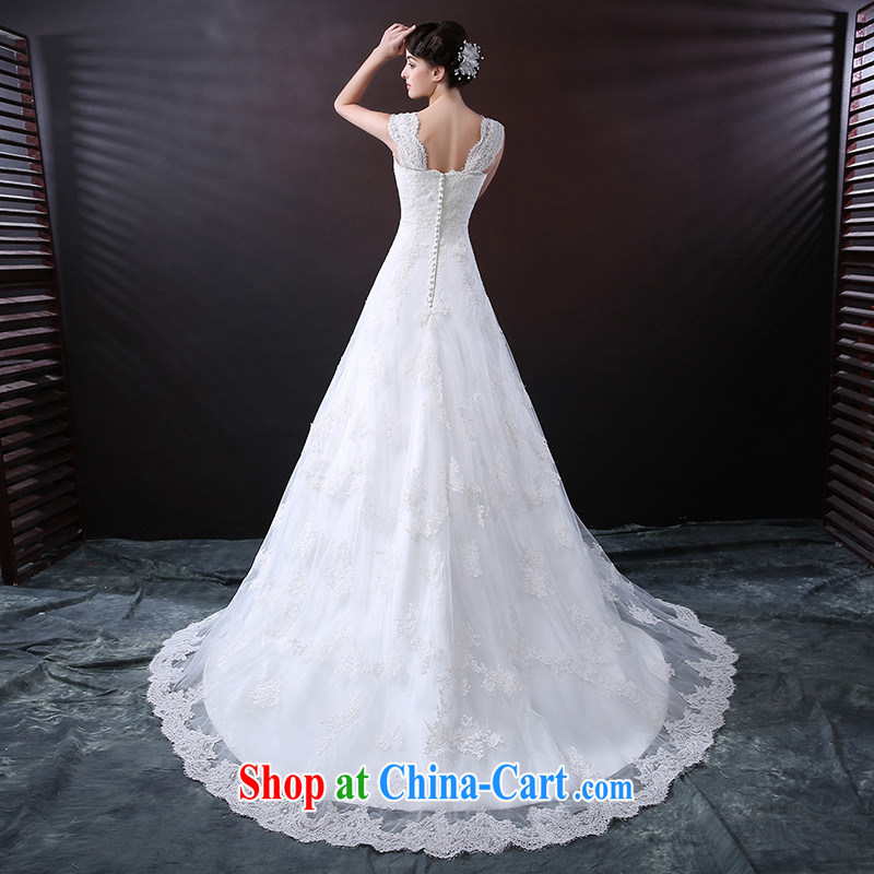 DressilyMe custom wedding - 2015 lace straps parquet drill belt A field dress wedding luxurious tail zipper, bridal gown ivory - out of stock 25 Day Shipping XL, DRESSILY ME OCCASIONS WEAR ON - LINE, shopping on the Internet