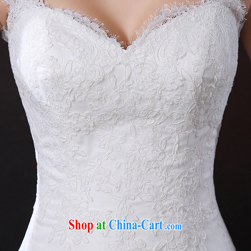 DressilyMe custom wedding - 2015 lace straps parquet drill belt A field dress wedding luxurious tail zipper, bridal gown ivory - out of stock 25 Day Shipping XL, DRESSILY ME OCCASIONS WEAR ON - LINE, shopping on the Internet