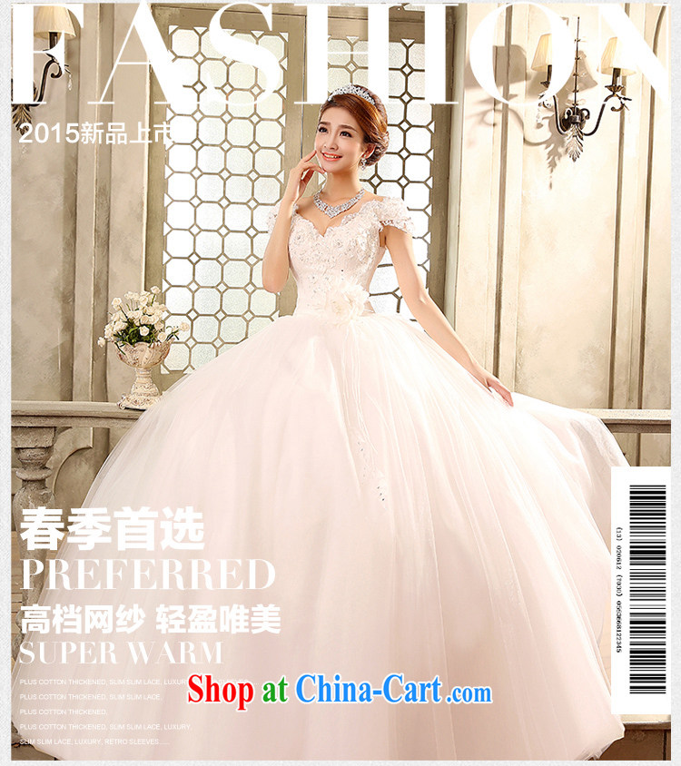 wedding dresses new 2015 Korean-style retro wedding dresses with a shoulder graphics thin package shoulder bridal white XL pictures, price, brand platters! Elections are good character, the national distribution, so why buy now enjoy more preferential! Health