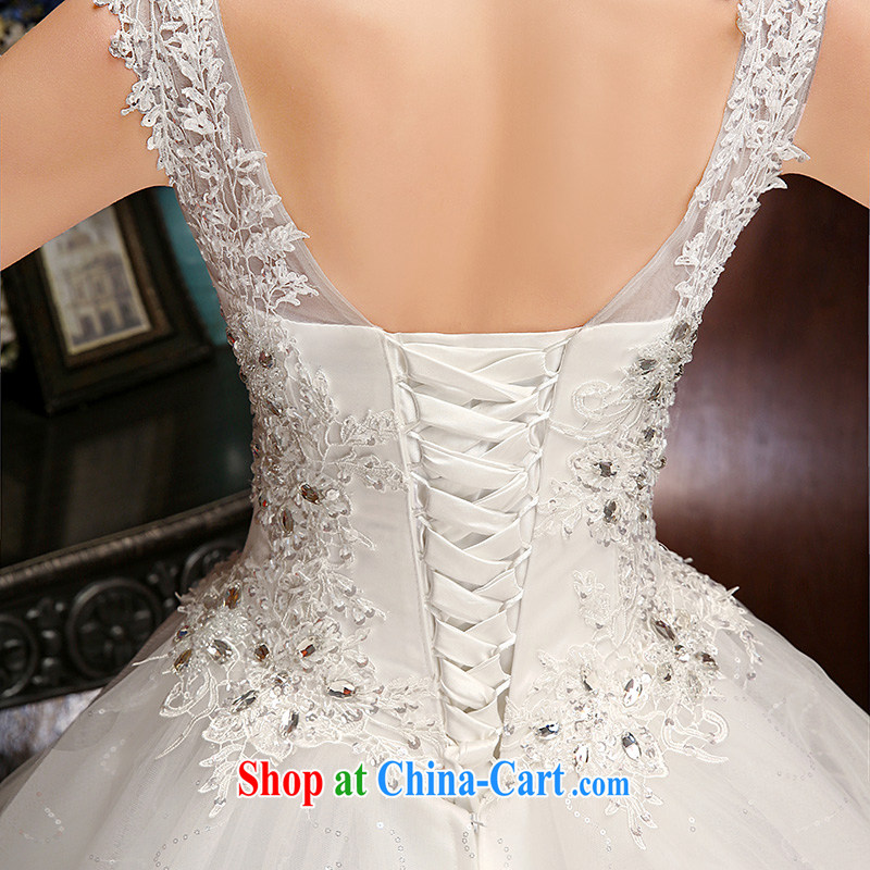 wedding dresses new 2015 Korean-style retro white wedding a Field shoulder graphics thin with white L, Hyatt, married, and, on-line shopping