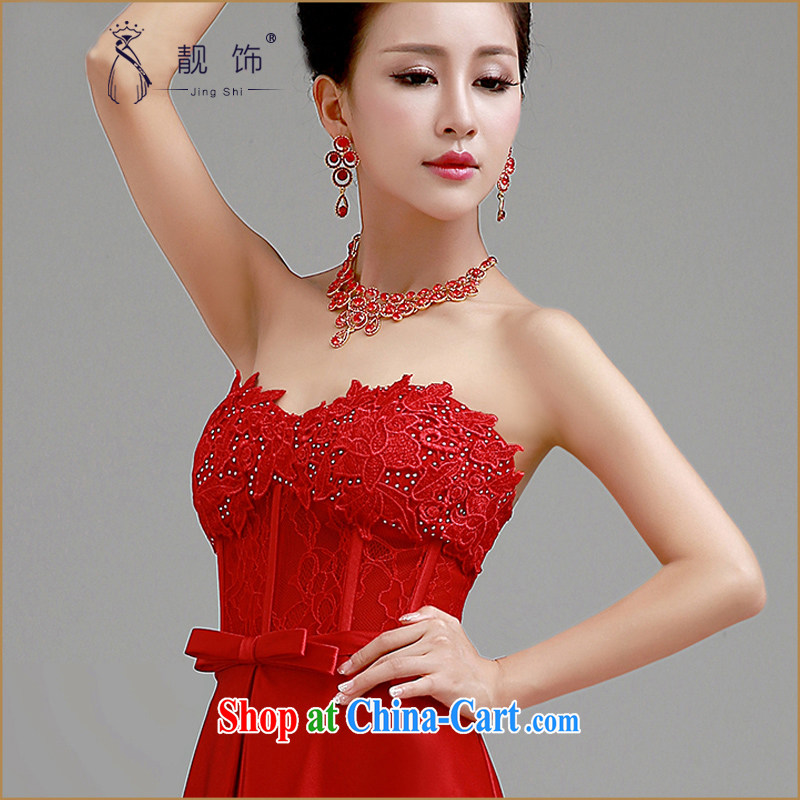 Beautiful ornaments 2015 new wedding dresses jewelry accessories and ornaments necklace earrings set bridal wedding jewelry necklace earrings two-piece, beautiful ornaments JinGSHi), shopping on the Internet