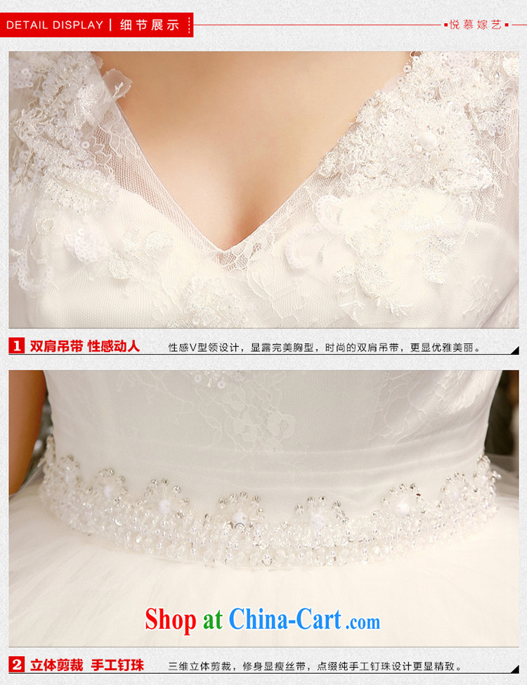 Bridal wedding dresses new 2015 Korean-style spring Korean version with straps double-shoulder Wedding Video thin shaggy dress white XL pictures, price, brand platters! Elections are good character, the national distribution, so why buy now enjoy more preferential! Health