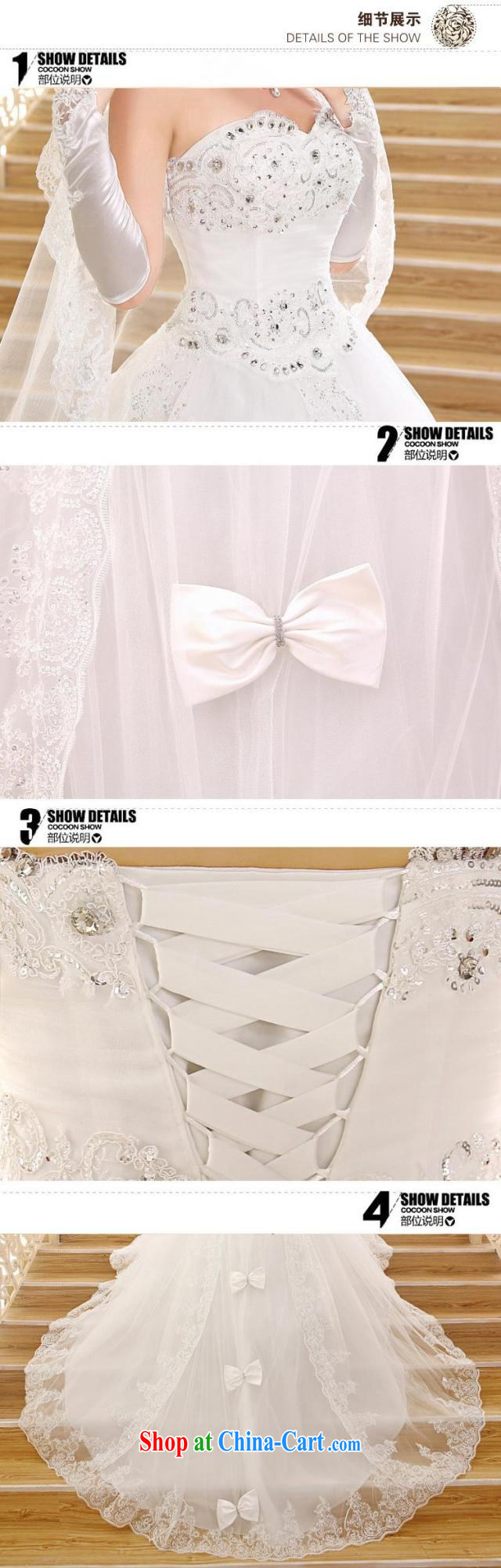 Moon 珪 guijin bridal wedding dresses 2015 new Korean long-tail erase chest lace tail wedding pregnant white XXL code from Suzhou shipping pictures, price, brand platters! Elections are good character, the national distribution, so why buy now enjoy more preferential! Health