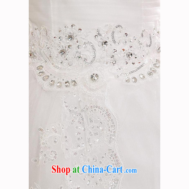 Moon 珪 guijin bridal wedding dresses 2015 new Korean long-tail wiped his chest lace-tail wedding pregnant women white XXL code from Suzhou shipping, 珪 Keun (guijin), online shopping