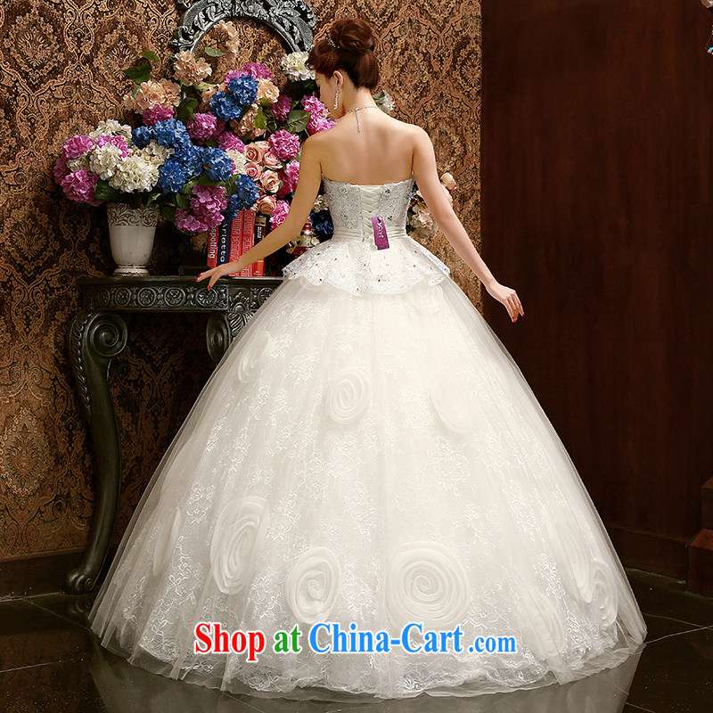 2015 new wiped his chest, wedding dresses larger graphics thin beauty marriages spring and summer drilling wedding Korean white XL, Hyatt, married, and on-line shopping