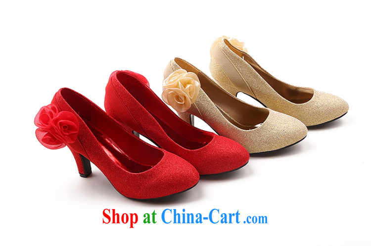 The married Yi 2015 spring and summer new, red wedding shoes bridal wedding shoes single women with frosted flowers wedding shoes red 39 pictures, price, brand platters! Elections are good character, the national distribution, so why buy now enjoy more preferential! Health