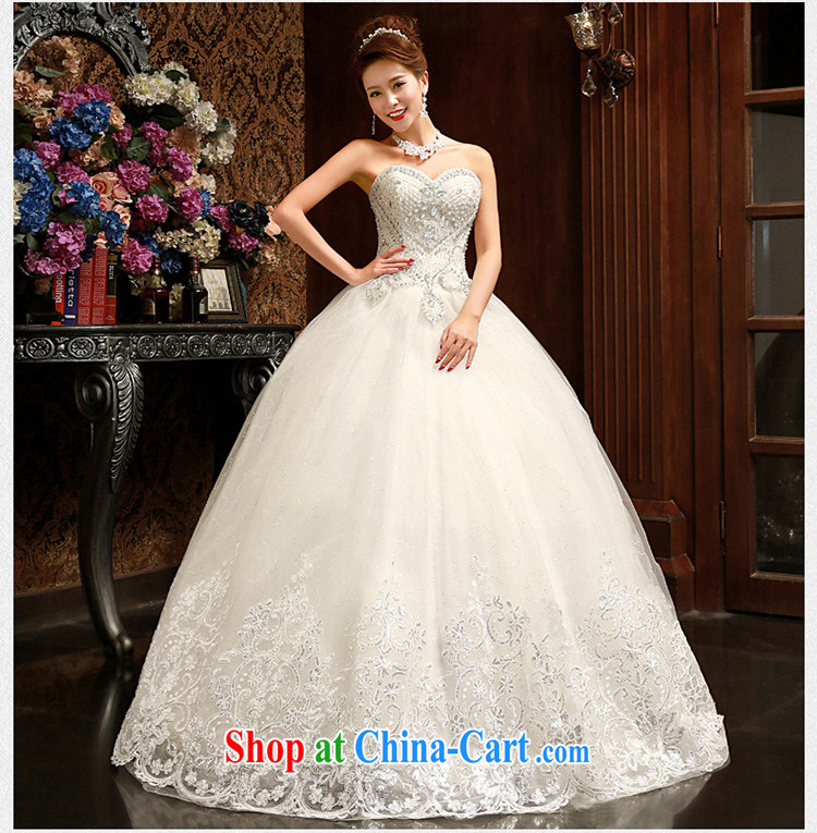 Spring 2015 new wedding dresses stylish Korean Beauty bridal married Mary Magdalene chest drill white XL pictures, price, brand platters! Elections are good character, the national distribution, so why buy now enjoy more preferential! Health