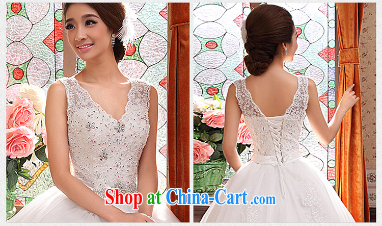 wedding dresses new 2015 Korean-style retro wedding dresses with double-shoulder video thin package shoulder bridal tail white M pictures, price, brand platters! Elections are good character, the national distribution, so why buy now enjoy more preferential! Health