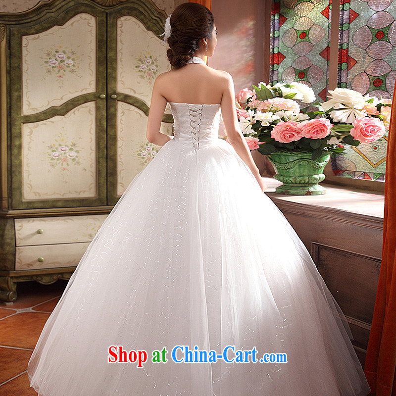 wedding dresses new 2015 Korean white Princess beauty graphics thin wall also straps V-neck sexy white XL, Hyatt, married, and shopping on the Internet