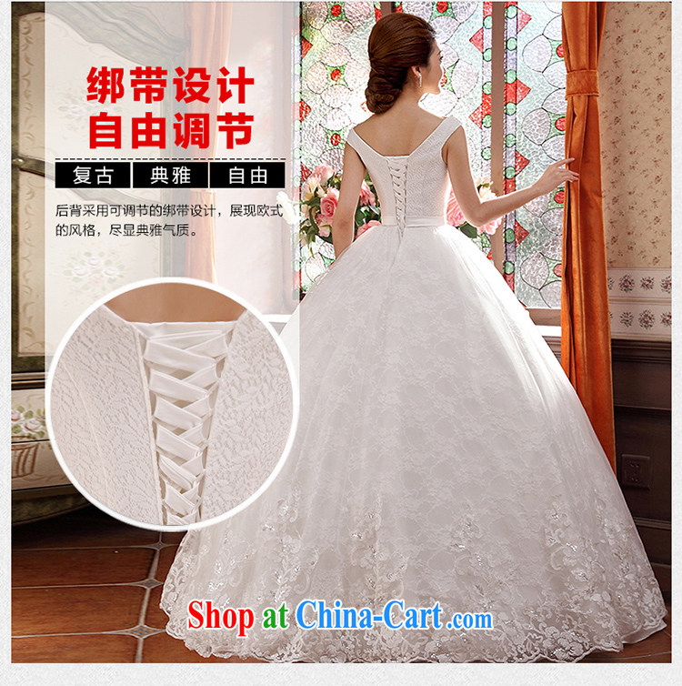 wedding dresses new 2015 spring and summer Korean bridal White Diamond retro a shoulder strap white XL pictures, price, brand platters! Elections are good character, the national distribution, so why buy now enjoy more preferential! Health
