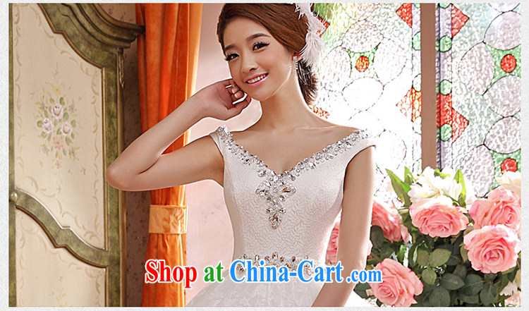 wedding dresses new 2015 spring and summer Korean bridal White Diamond retro a shoulder strap white XL pictures, price, brand platters! Elections are good character, the national distribution, so why buy now enjoy more preferential! Health