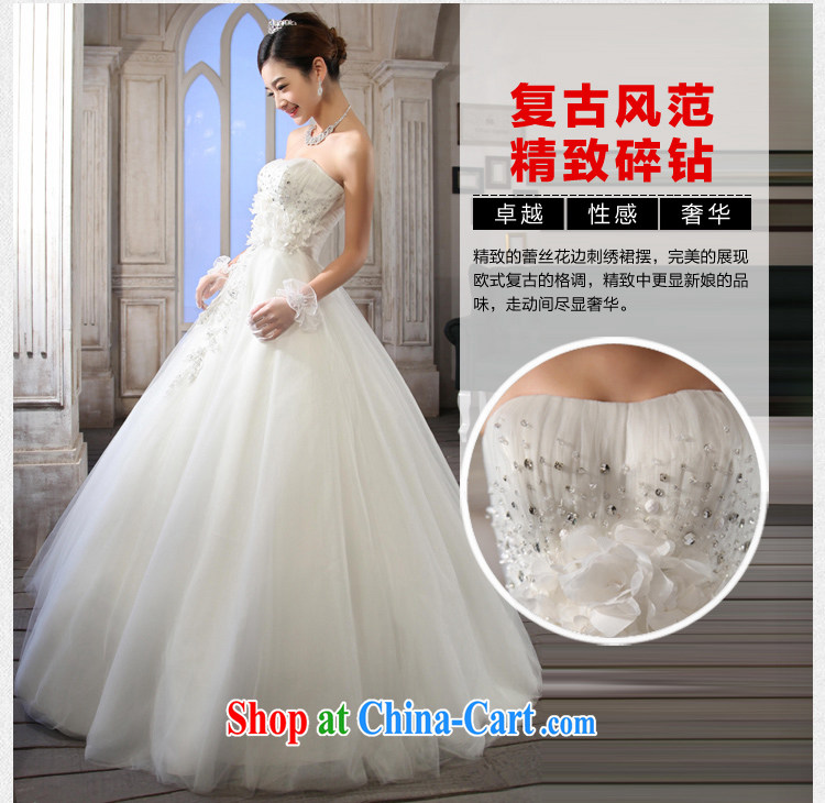 Korean edition 2015 new erase chest graphics thin wedding dresses bare chest drill with a strap white XL pictures, price, brand platters! Elections are good character, the national distribution, so why buy now enjoy more preferential! Health
