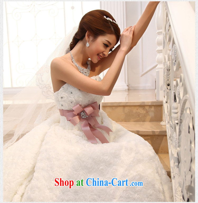 Bridal Suite 2015 new white long-tail bride Korean Deluxe Water drilling off the chest and tail white XL pictures, price, brand platters! Elections are good character, the national distribution, so why buy now enjoy more preferential! Health